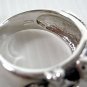 SKULL ROSE TATTOO STERLING SILVER MENS RING Sz 12 NEW