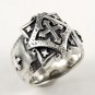 CELTIC CROSS SOLID 925 STERLING SILVER MENS BAND RING