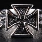 THORN MALTESE IRON CROSS STERLING SILVER RING Sz 13.5