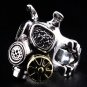GAS MASK .925 STERLING SILVER MENS RING NEW