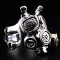 GAS MASK .925 STERLING SILVER MENS RING NEW