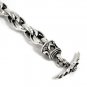 TRIBAL 925 STERLING SILVER CHAIN DESIGNER BRACELET 9"