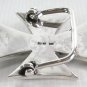 SKULL STACK SOLID 925 STERLING SILVER BELT BUCKLE NEW