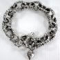 MUSCLE BONE 925 STERLING SILVER CHAIN BRACELET NEW