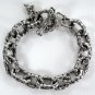 MUSCLE BONE 925 STERLING SILVER CHAIN BRACELET NEW