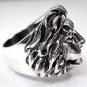 LION LEO BIG 925 STERLING SILVER MENS RING Sz 15.5 NEW