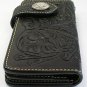Indian Western Tattoo Genuine Leather Biker Wallet New