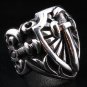 KNIGHT SWORD 925 STERLING SILVER MENS RING Sz 8.5 NEW