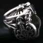 KNIGHT SWORD 925 STERLING SILVER MENS RING Sz 8.5 NEW