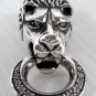 DIAMOND KING LION LEO STERLING SILVER PENDANT CHAIN