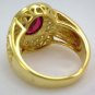 CHRISTIAN YELLOW GOLD STERLING SILVER BISHOP MENS RING