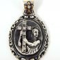 DIAMOND MARY 14K GOLD STERLING SILVER PENDANT NEW