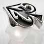 NUMBER 13 SPADE 925 STERLING SILVER GOTHIC RING NEW