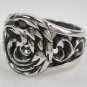 GARNET AMERICAN EAGLE STERLING SILVER MENS RING Sz 13