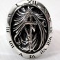 GOTHIC HOLY ROMAN WATCH STERLING SILVER RING Sz 9 NEW