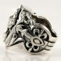 BIG CROSS SOLID 925 STERLING SILVER MENS RING Sz 14 NEW