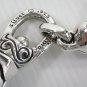 DIAMOND SKULL STERLING SILVER KEYCHAIN WALLET HOLDER