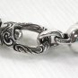 DIAMOND SKULL STERLING SILVER KEYCHAIN WALLET HOLDER