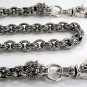LION FLAME 925 STERLING SILVER MENS WALLET CHAIN NEW