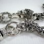 LION FLAME 925 STERLING SILVER MENS WALLET CHAIN NEW