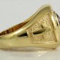 14K YELLOW GOLD STERLING SILVER CHRISTIAN BISHOP RING