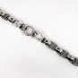 BULLDOG DOG HEAD STERLING SILVER CHAIN BRACELET 9"