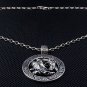 KOI TATTOO STERLING SILVER MENS PENDANT CHAIN NECKLACE