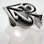 Number 13 Spade Gothic 925 Sterling Silver Ring