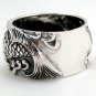 Japanese Carp Koi Fish Tattoo 925 Sterling Silver Mens Wedding Bands Ring