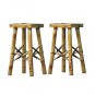 Tiki Bar Stools, Set of 2