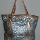 Sliver Cross Patten Shopping Hobo
