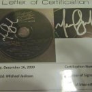 michael jackson authenticated autograph