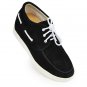 9091H-Black suedefashion shoes with hidden insole elevate 7.0CM taller OEM Logo+Free Shipping