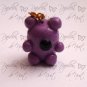Purple Teddy Bear Charm