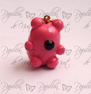 Pink Teddy Bear Charm