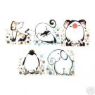 BNIP IKEA Kort Art Cards / Prints - Animals 5.5 x 5.5"