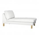 NEW IKEA KARLSTAD Chaise Longue Cover BLEKINGE WHITE