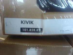 BNIB IKEA KIVIK Chaise Longue SlipCovers in EVEROD Dark Brown 101.828.82
