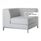 BNIB IKEA KRAMFORS Corner Sofa SlipCover in Risede Grey