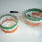 Ireland Tri-colour Wristbands GREEN/WHITE/ORANGE 3-Pack