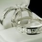 Trio Bridal Ring Set sz 3-12 in sterling silver