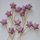 Pink Origami Lucky Stars Party Picks