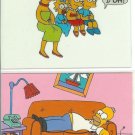 SIMPSONS PROMO CARD SET B1 & C1 SKYBOX 1993 NEAR MINT FREE SHIPPING