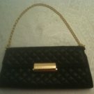 BCBG MaxAzria Black Quilted Chain Clutch/Handbag $348