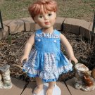 STRIPWORK SUNDRESS FOR AMERICAN GIRL 18 INCH DOLL