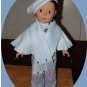 Fleece Cape, Beaded Scarf, and Beret fits American Girl 18 inch Doll