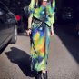 Maxi Chiffon Dress in Starry Print