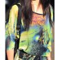 Maxi Chiffon Dress in Starry Print