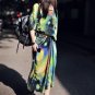 Maxi Chiffon Dress in Starry Print
