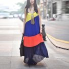 Chiffon Pleated Maxi Dress/Beach Dress